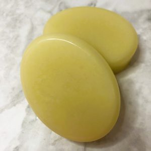 Two rose geranium oval conditioner bars
