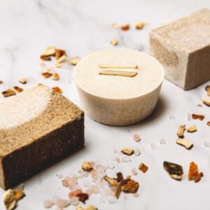 Himalayan Lemongrass, Grapefruit & Green Tea and Bladderwrack & Kelp 3 Salt Soap Gift Set
